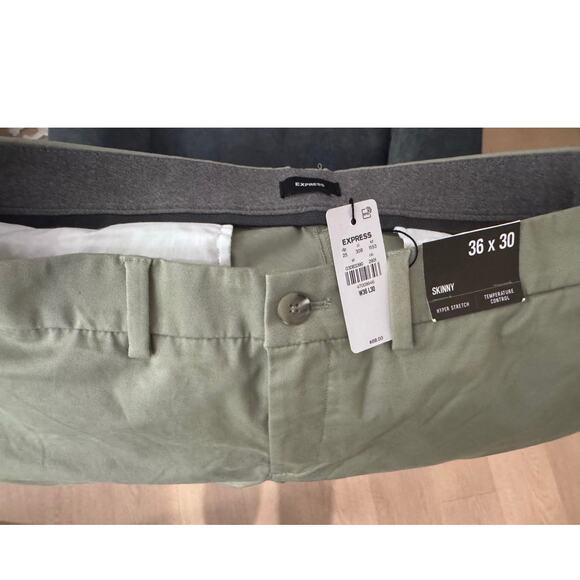 Express Men's Skinny Comfort Waist Hyper Stretch Chino Pants 36x30 - Picture 4 of 5